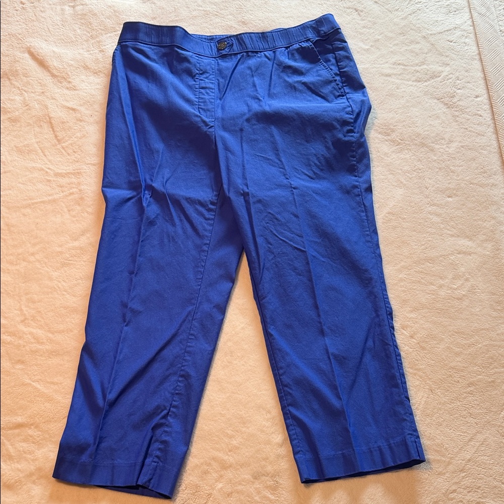 Rafaella Women's Blue Cropped Pants